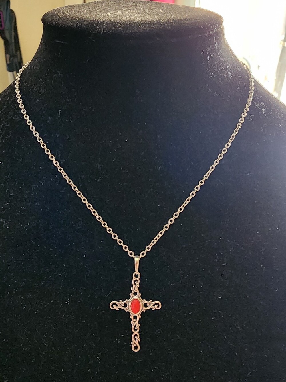 Carolyn Pollack-Relios Cross Necklace